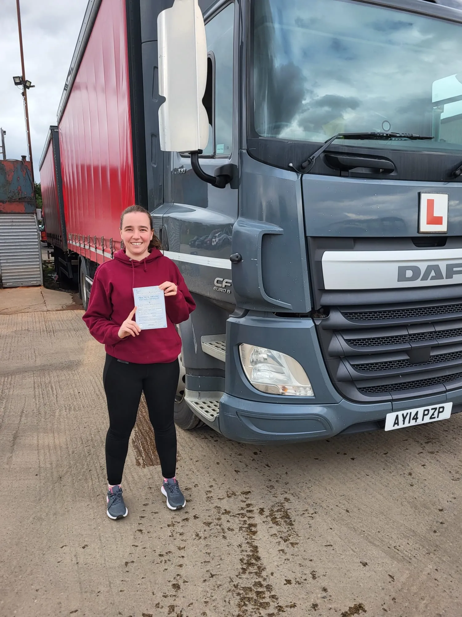 Passed Driver next to Lorry 