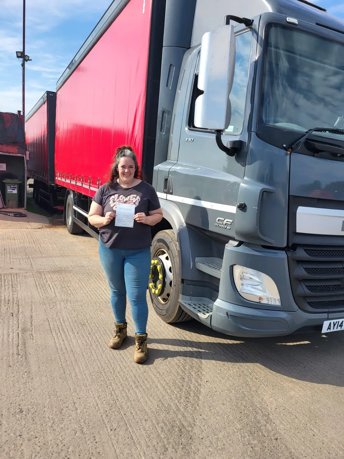 women passing her test